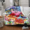 1pc Kirby Fantasy Soft Skin-Friendly Flannel Blanket with Digital Printing, Various Sizes Available for Family, Friends, Birthday