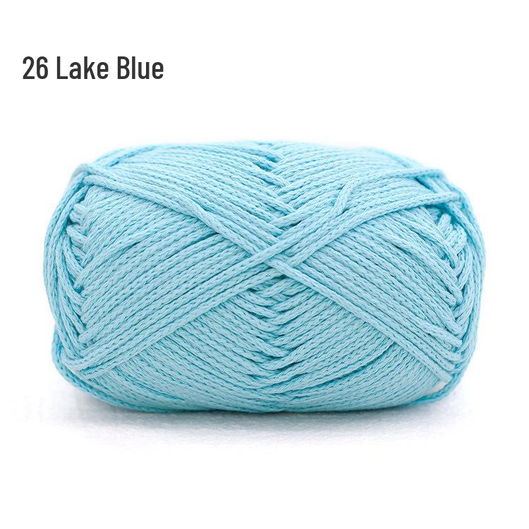 Xue Feier Suxin 2mm Round Hollow Pure Cotton Crochet Yarn for DIY Knitting