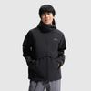 Li-Ning Lettuce Edge Water-Resistant Windproof Fleece-Lined Warm Outdoor Casual Versatile Climbing Jacket Unisex Jacket Black AFDU939-2