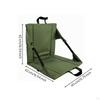 Portable Foldable Floor Chair | Convenient Top Carry Handle, Padded with Back Support,