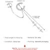 Temperament Shining Zircon Stars Tassel Chain Clip Earrings for Women Integrated Asymmetry Fake Piercing Ear Cuff Trendy Jewelry