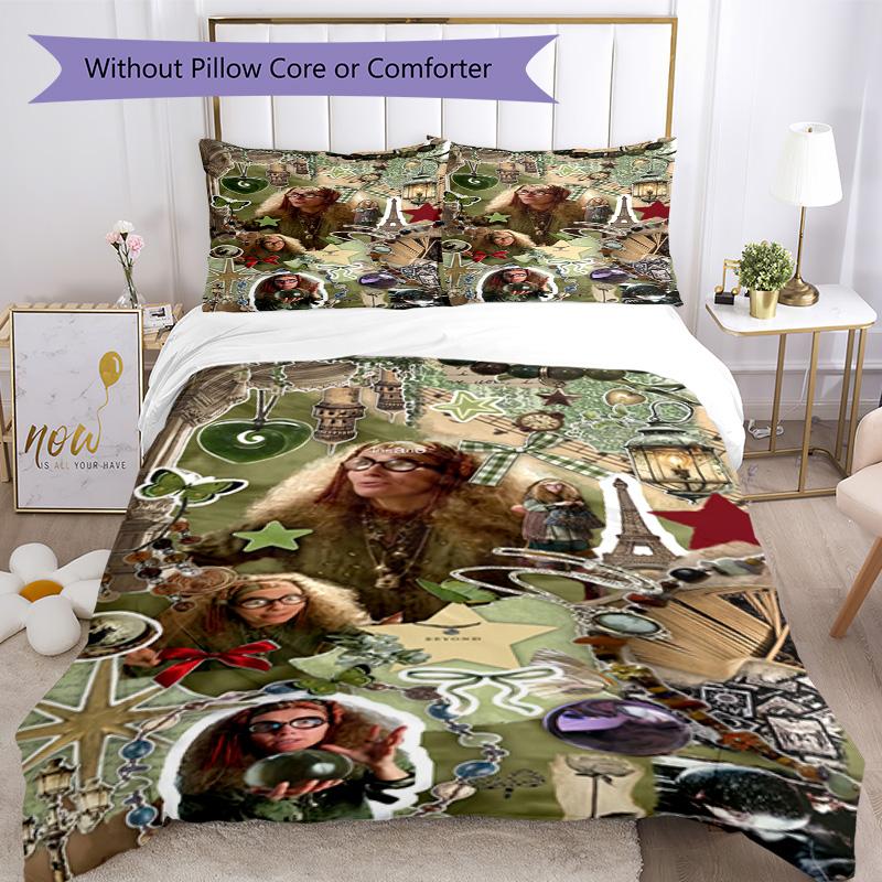 Set Biancheria da Letto Stile Gotico Traspirante Copripiumino con Federe Biancheria da Letto Decorativa per Camera da Letto Decorazione Casa Regalo di Compleanno