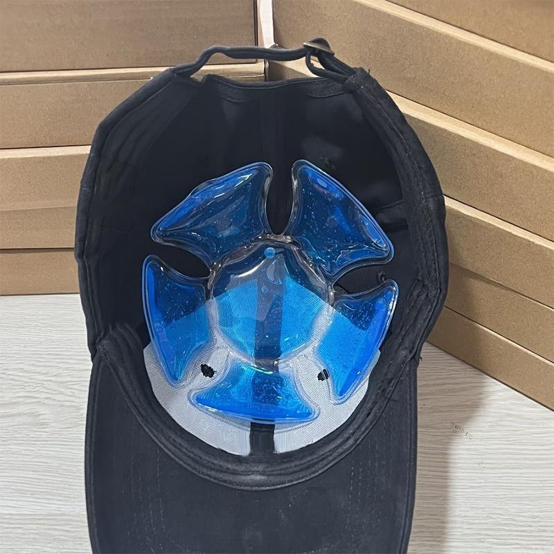 Cooling Cap Liner Mat  & Cold Compress Pvc Gel Ice Pack Cool Riding Helmet Hat Pad Head Cool Down Cold Pack For Outdoor