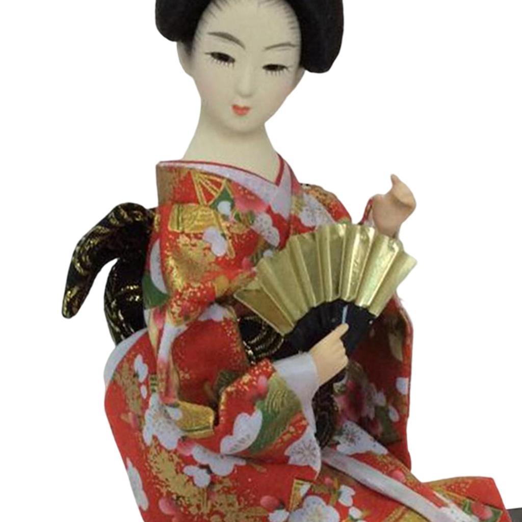 12inch Japanese Kimono Geisha Dolls Statues Figurine Traditional Collectible Japanese Doll for Collectibles Decoration Ornament