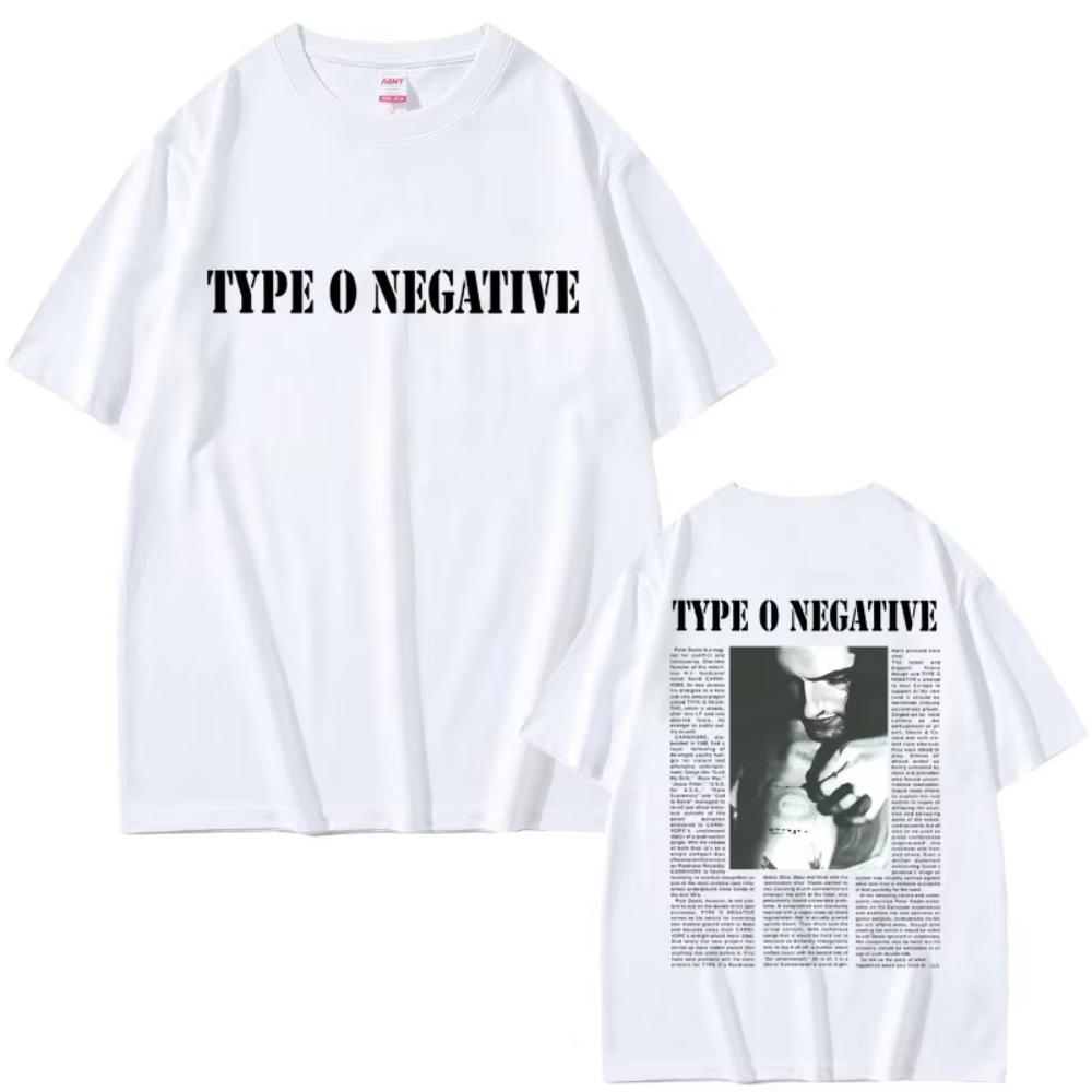 Rock Band Type O Negative Peter Steele T Shirt Men Women Vintage Metal Gothic Tshirts Male Casual Oversized Pure Cotton T-shirts4