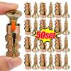 Heavy Duty Hollow Wall Anchors With Screw Metal Self Tapping Screw Drywall Drilling Plug For Plasterboard Concrete Fastener Bolt