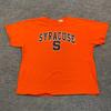 Fanatics Syracuse University Shirt 2XL 25x29 Orange Arch Spellout