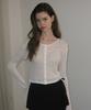 Somewherebutter Lovey Button Cardigan - Ivory