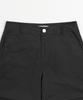 X Container Parachute Cotton Bermuda Pants (Black)
