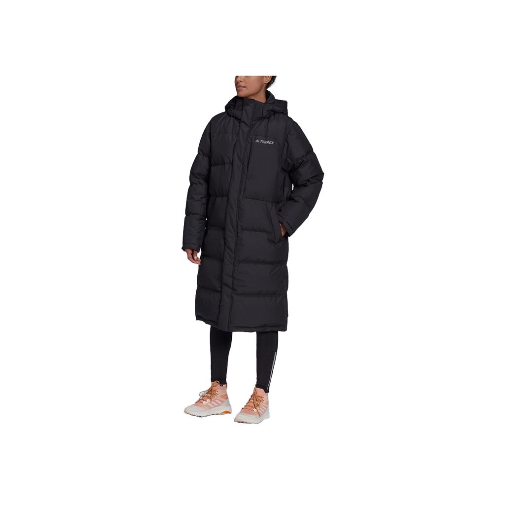 adidas Outdoor Casual Sports Hooded Down Jacket Unisex Outerwear Black GE9877
