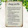 Lustiges Motivations-Blechschild 20x30 Retro Vintage Metall Wandkunst Inspirierendes Zitat Dekor
