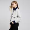 Tatu Color-Block Retro Quilted Short Padded Jacket