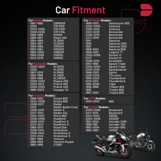 4PCS Ceramic Iridium Spark Plugs Fit For Kawasaki KLR250 KLR650 KLX650 KLX650R