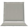 Seat and Back Cushions 4 Pcs Light Grey 47 X 45 X 2 Cm Polyester
