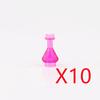 MOC City Building Blocks Character Scene Creative Accessories Mini Brick Color Wine Bottle Reagent Bottle Set Box Toy Gift X007