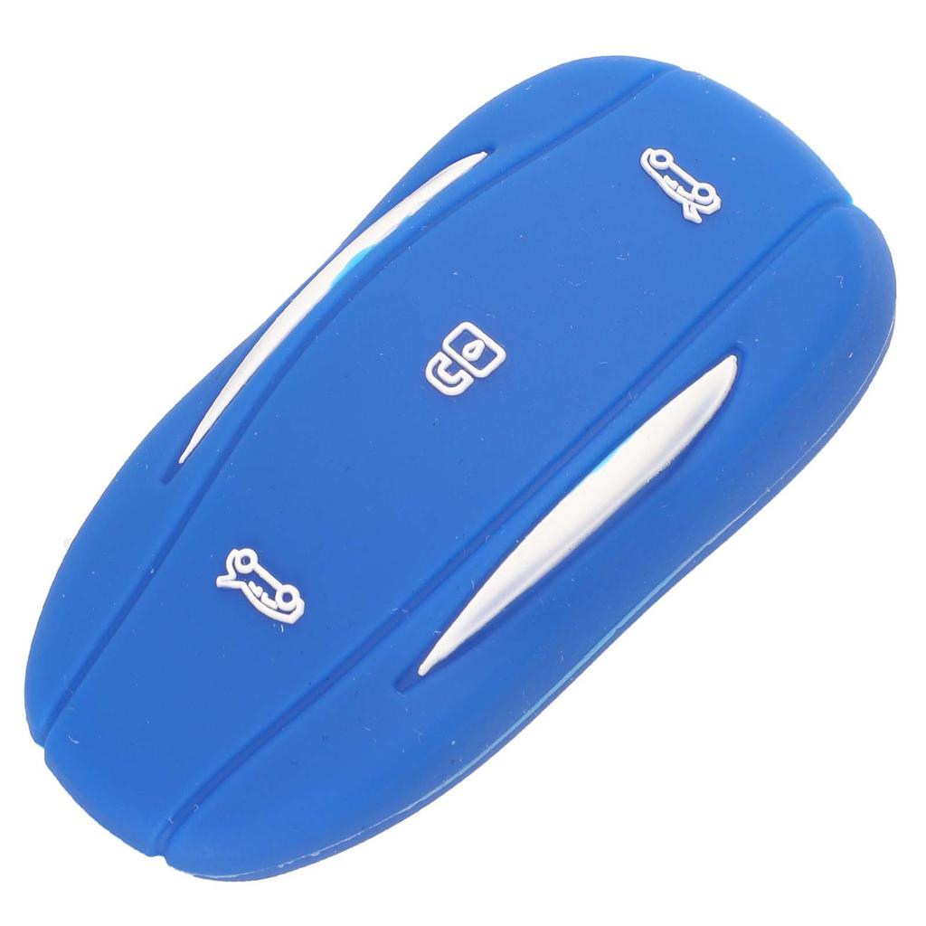 Jingyuqin Remote Key Silicone Cover Case Fob For Tesla Model X&S Holder Smart 3B