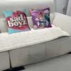 Sad Boyz Pillow Covers Cartoon Sofa Decorative Home Double-sided Printing Short Plush Cute Cushion Cover