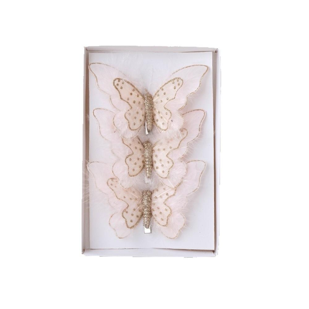 Glitter Artificial Butterfly Sequins Butterfly Tree Decoration  Home Decoration