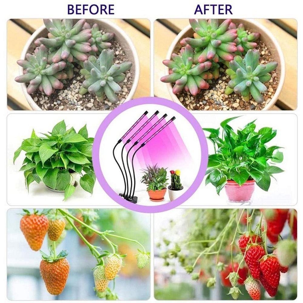 USB LED Plant Lights 2/3/4 Heads Potted Plant Lamp Hydroponic Lights  UV Hydroponics