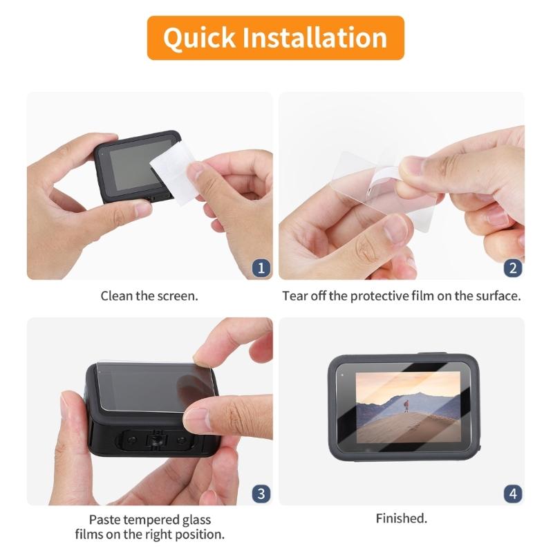 Clear Tempered Glass Film for 13 Black, Scratch Resistant, Easy Touches Control, 0.33mm Thin