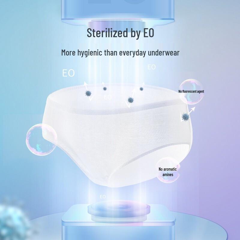 ZiChu Pure Cotton Disposable Maternity & Travel Underwear (15 Count)