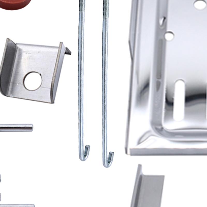 Battery Tray , Stainless Steel Polished, Battery Tray Holder Clamp Bracket, Hooks, Car Accessories