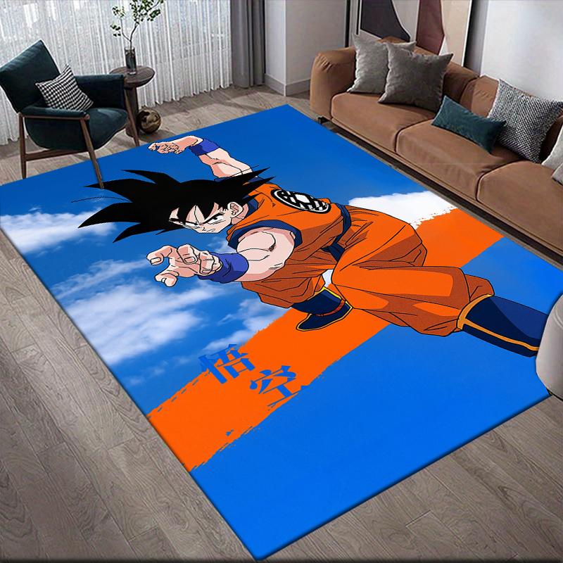 

Son Goku Chibi Cartoon Square Area Rug, Non-Slip Floor Mat for Living Room, Perfect Gift for Goku Fans.chl 60x90cm
