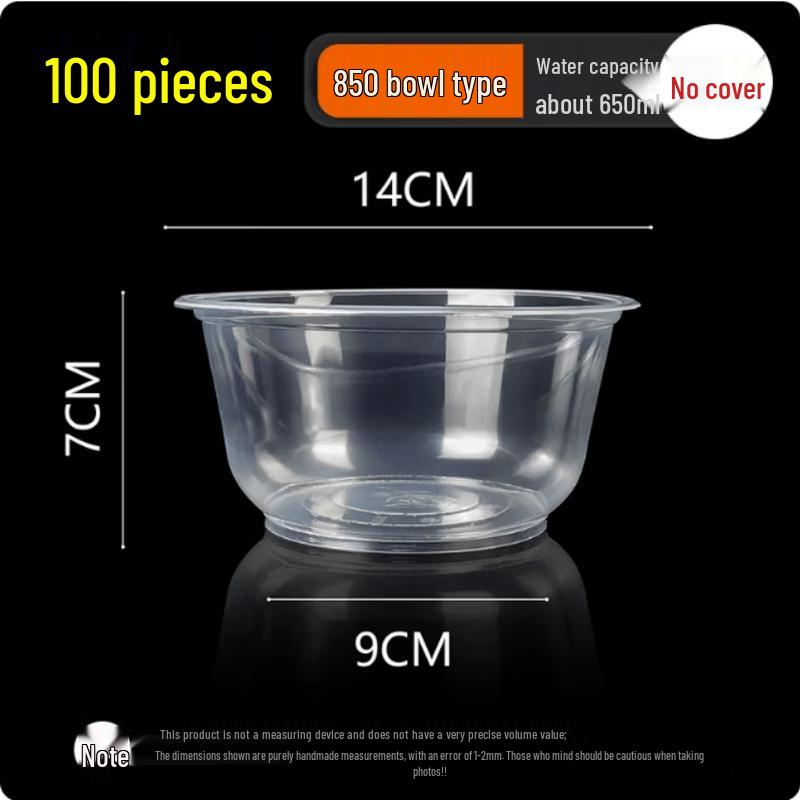 Xingduo Thickened Disposable Food-Grade Plastic Round Bowls