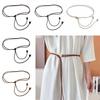 Fashionable Soft PU Leather Rope Belts Long Length Thin Waist Chain Adjustable Waist Belt Women Lady Girl