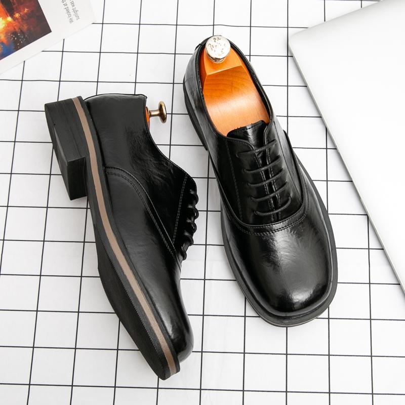 

Ретро Мужская Формальная Обувь Мужская Обувь на Шнуровке для Бизнеса и Офиса Брендовая Кожаная Обувь Мужская Деловая Обувь для Вождения и Путешествий Размер 38-46 Мужская Обувь 44 чёрный