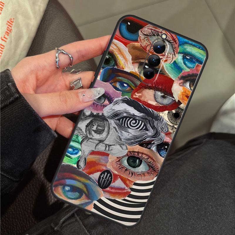 

Scary Face Eyes Case For ZTE Nubia RedMagic 10 Pro Plus 11 9 8 8S 9S 10S Pro 5G 5S 6 7 6S 7S Pro 11 Air Cover RedMagic 11 Air