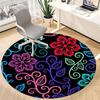 1PC Floral Pattern Chair Carpet for Office, Indoor Non-Slip Washable Carpet, Soft Comfortable Mat For Office Room yy250930241