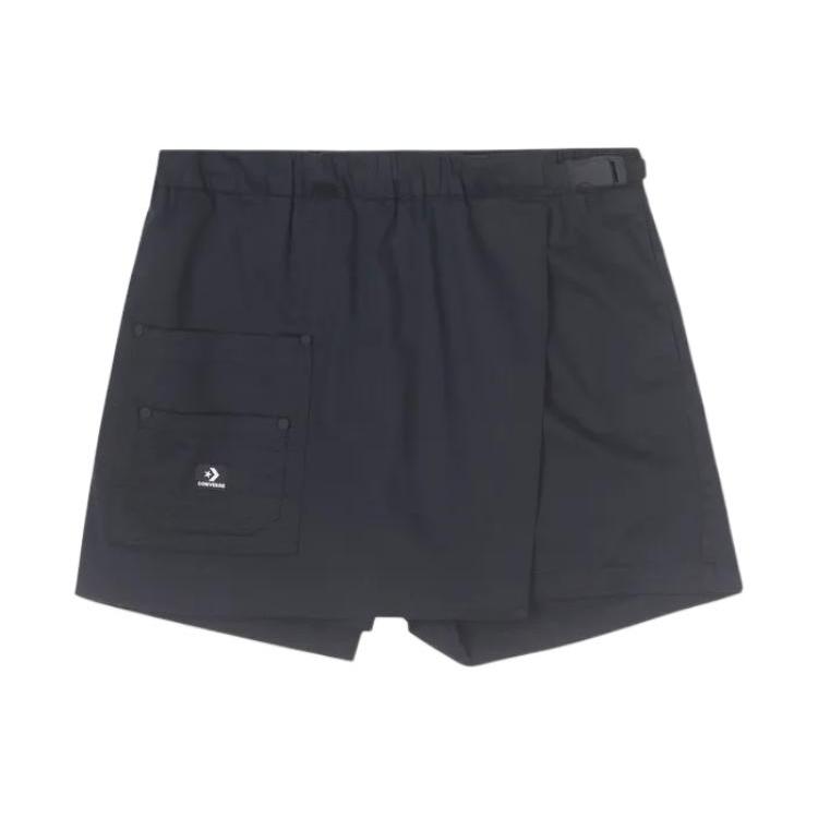

New Converse Casual Shorts Women s Black 10026396-A02 L
