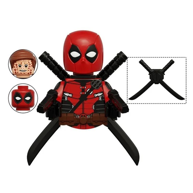 Ślepa Paczka Mini Klocki TV6205 Figurki Duży Goblin Spiderman Iron Man Venom Kapitan Hawk Deadpool Pancerz Boże Narodzenie Prezent Zabawka