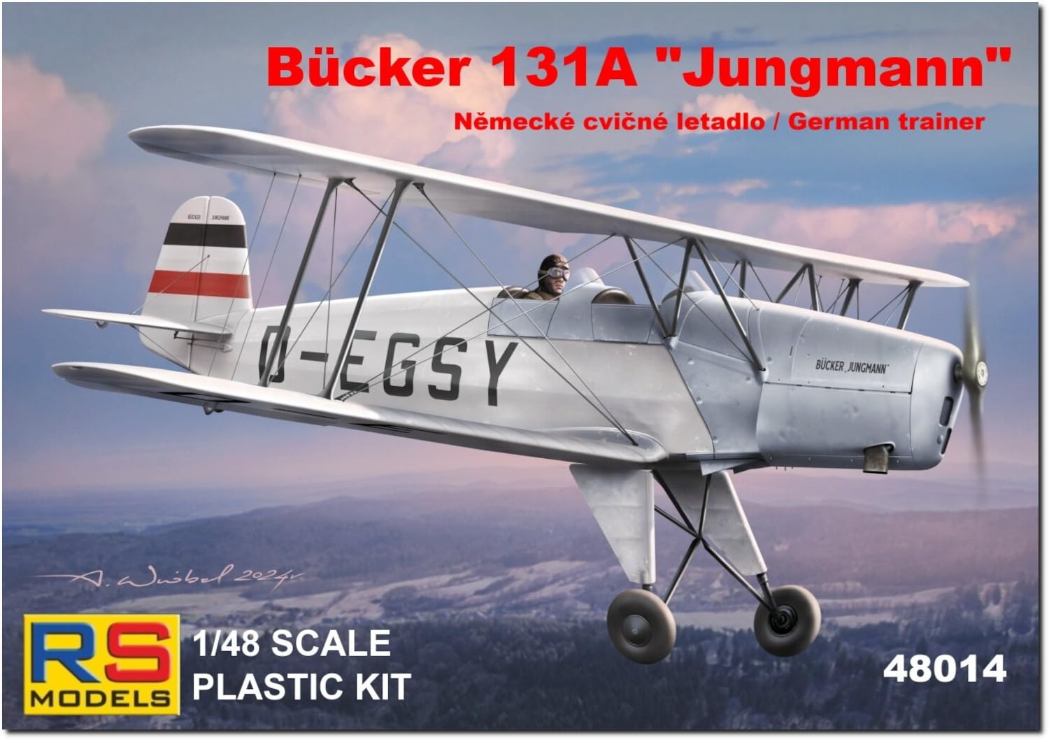 

RS Model 1/48 Bücker 131A Germany 1936 Plastic Model Kit 48014 (Airplane)
