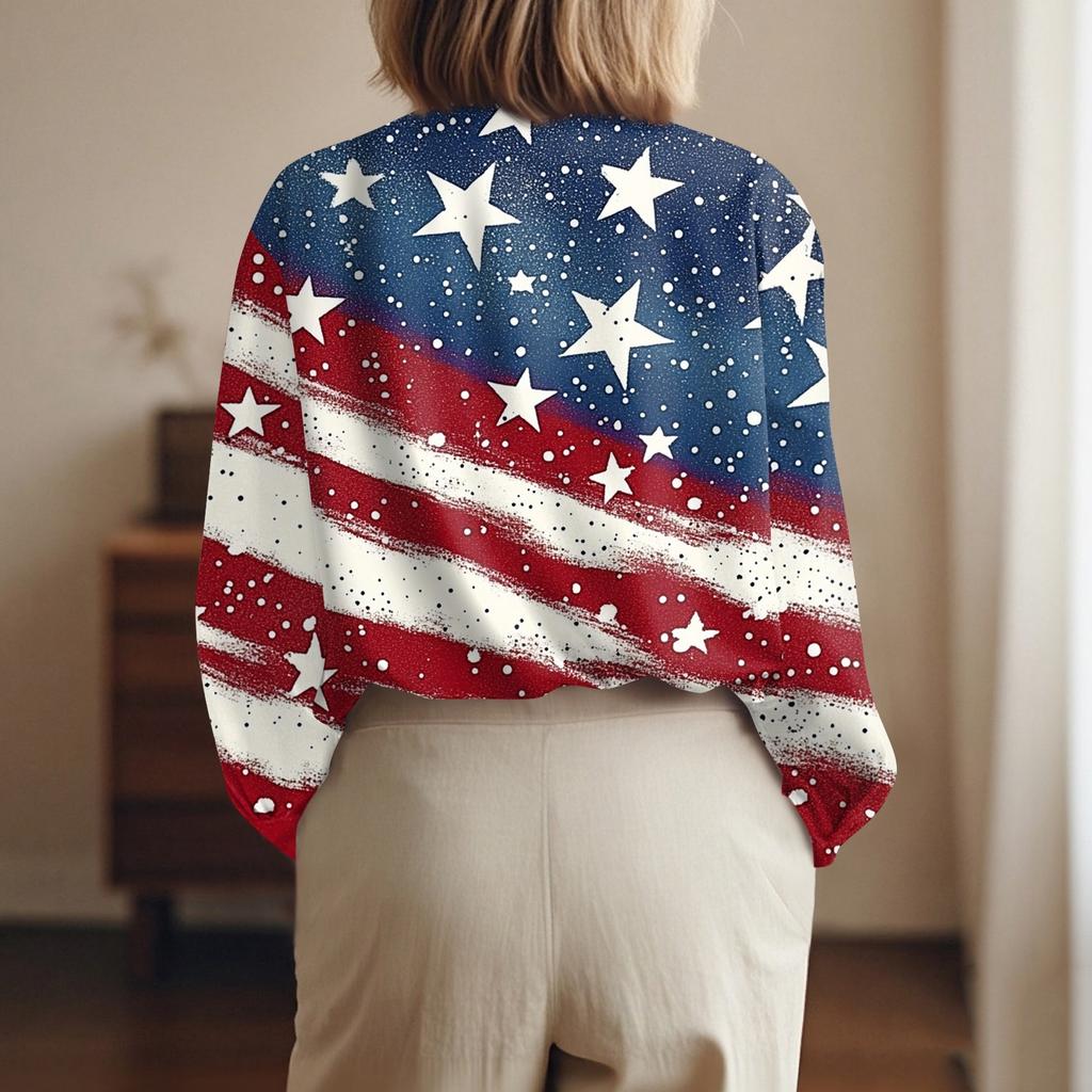 Dámská košile halenka s potiskem tlačítka s dlouhým rukávem ležérní základní košilový límec s běžným topem