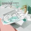 Verstellbarer ergonomischer Baby-Badewannenkissen mit einfachem Ablassdesign