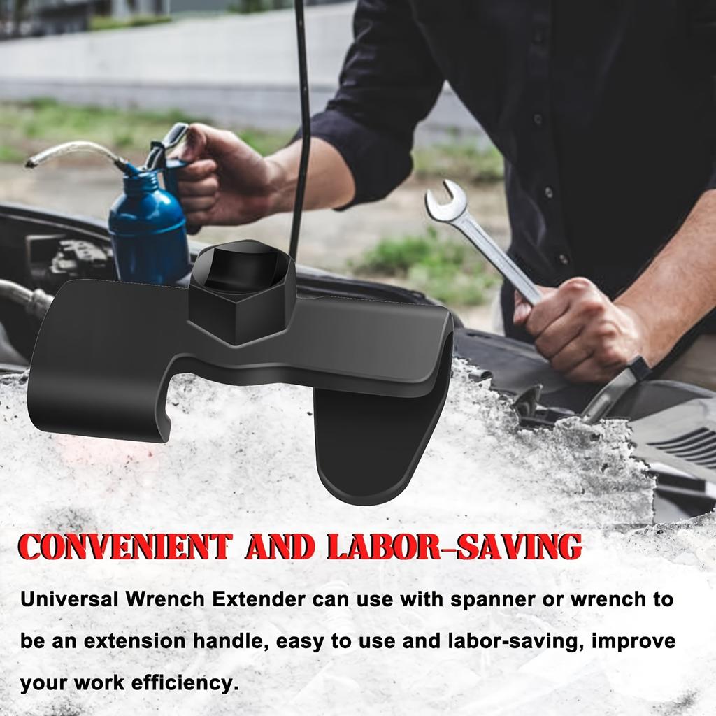 Universal Wrench Extender Adapter Conversion Adapter With 1/2 Inch Or 21mm Hex Wrench