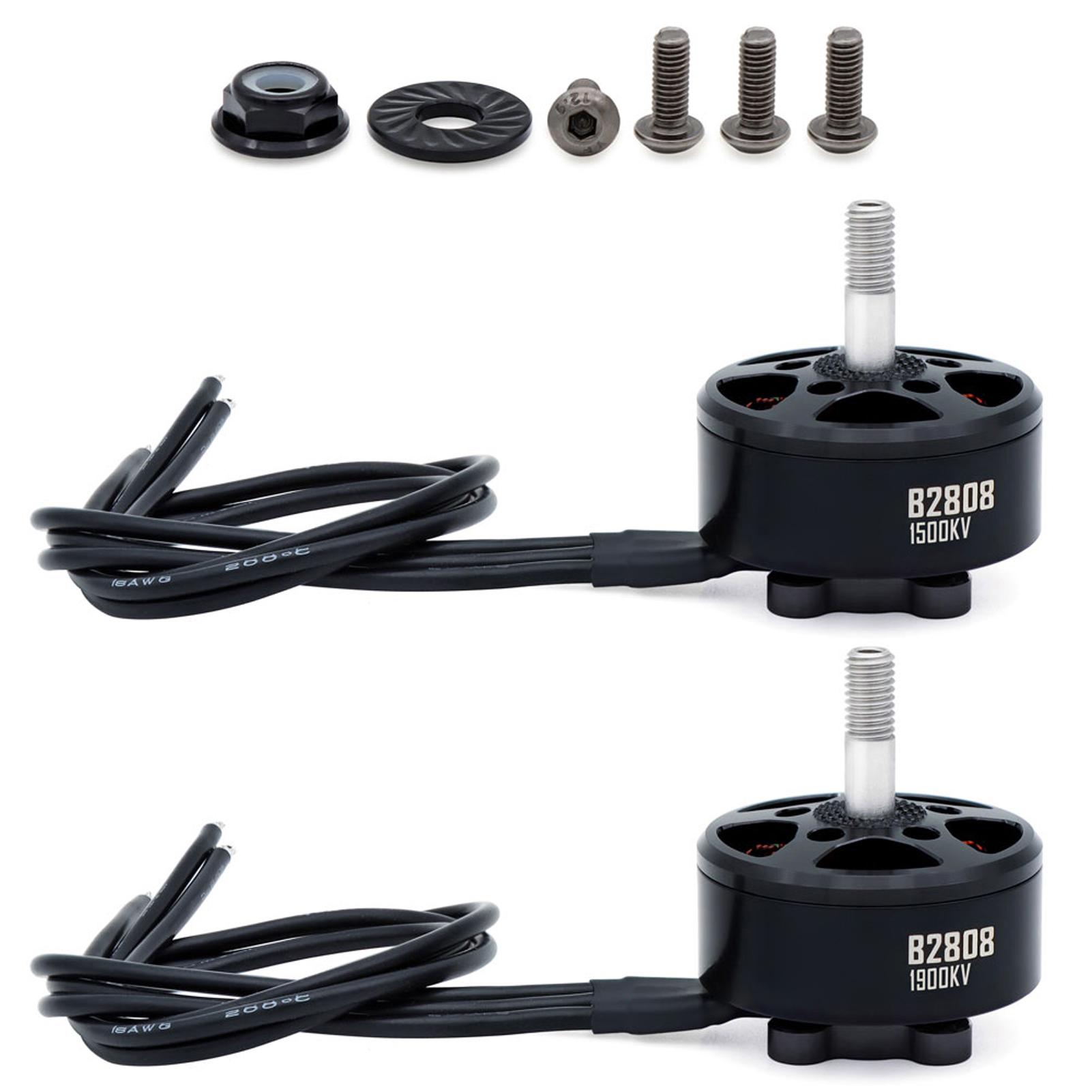 

14 Pole Brushless Motor with M5 Shaft, 18AWG Silicone Wire for RC FPV Quadcopter 1900KV