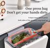 Hanging Kitchen & Bathroom Trash Can with Slide Cover - Wall-Mounted, Sealed Waste & Storage Bin