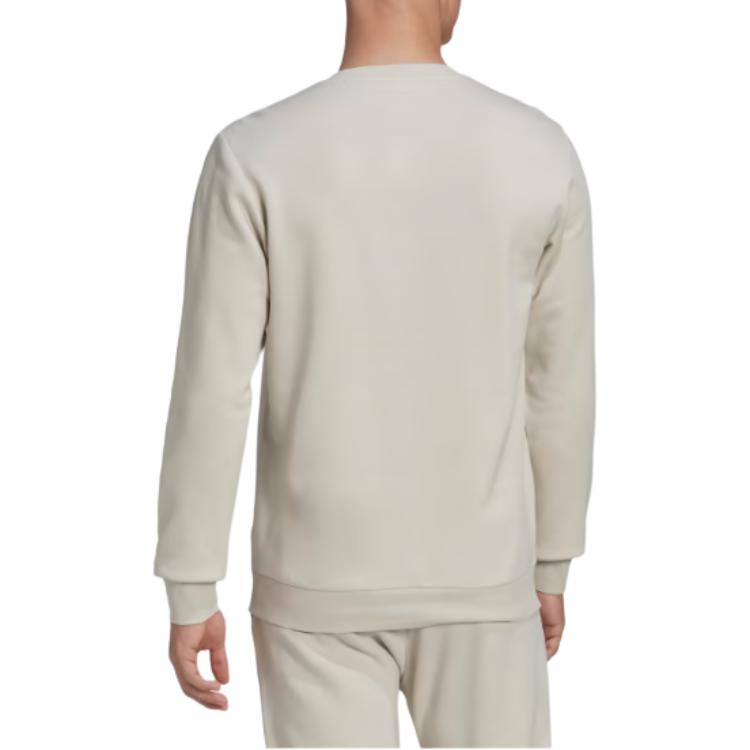 Adidas Sweatshirts Men's White Crew Neck Moderate Regular HL2282