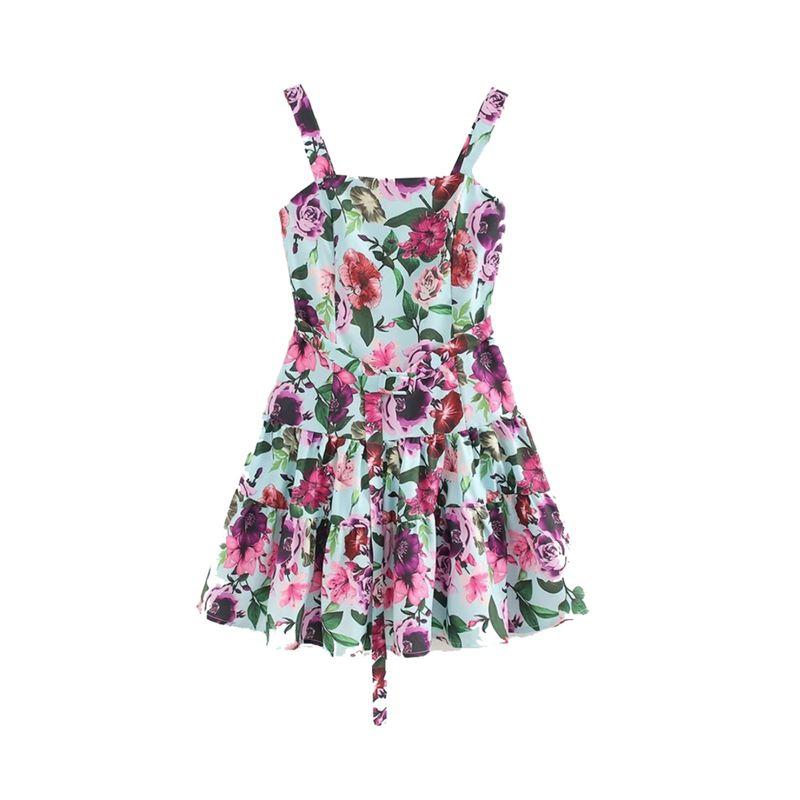 Kaslead New Arrival Women's Clothing Fashion Style Fashion Casual Minimalist Print Sling Short Dress