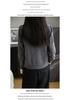 Women's Diamond Pattern Knit Cardigan - Autumn/Winter, 100% Wool, Loose Fit, Short Lazy Style