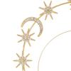 Gold Silver Color Crystal Star Hairband Sparkling Stars Tiaras Bridal Crown Hair Accessories Headwear Princess Queen