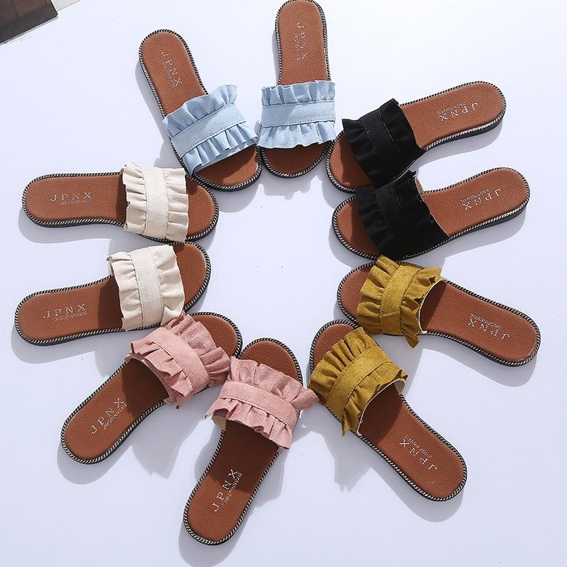 Korea Style Ladies Womens Flats Slip On Comfy Flip Flop Slider Slippers Sandals In Chic Colors