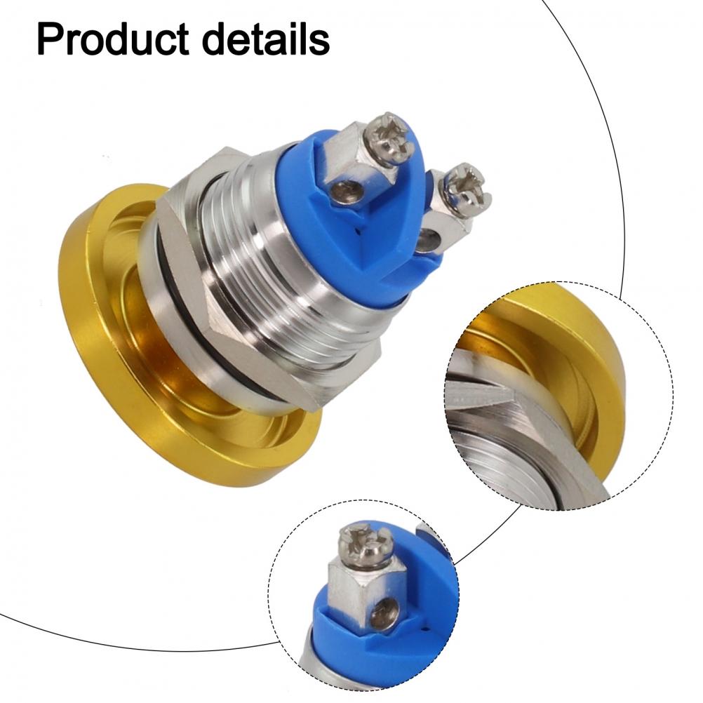 Normally Open ON/OFF Button Switch Stainless Steel