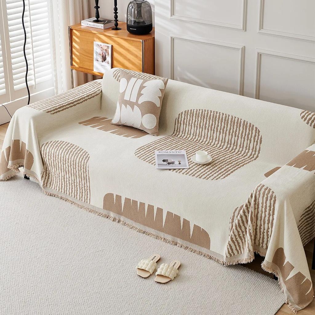 New Minimalist Sofa Towel Chenille All-season Universal One Piece Cover Anti Slip Dustproof Seat Cushion Available On Both Sides