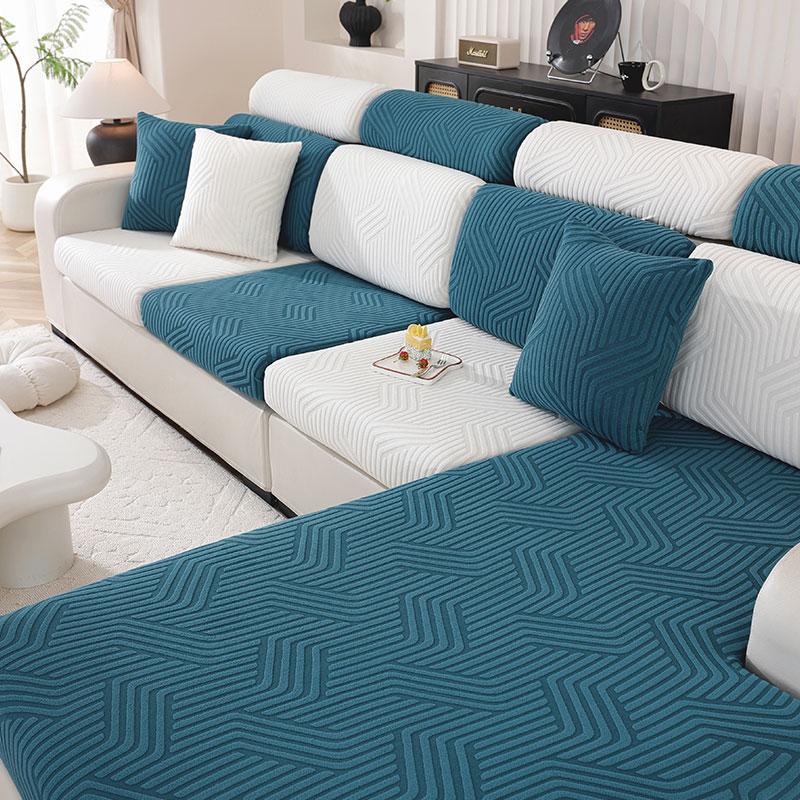 Lanmolife 1Pc Sofa Cushion Cover Super Elastic Sofa Furniture Protective Covers Spandex Non-Slip Machine Washable
