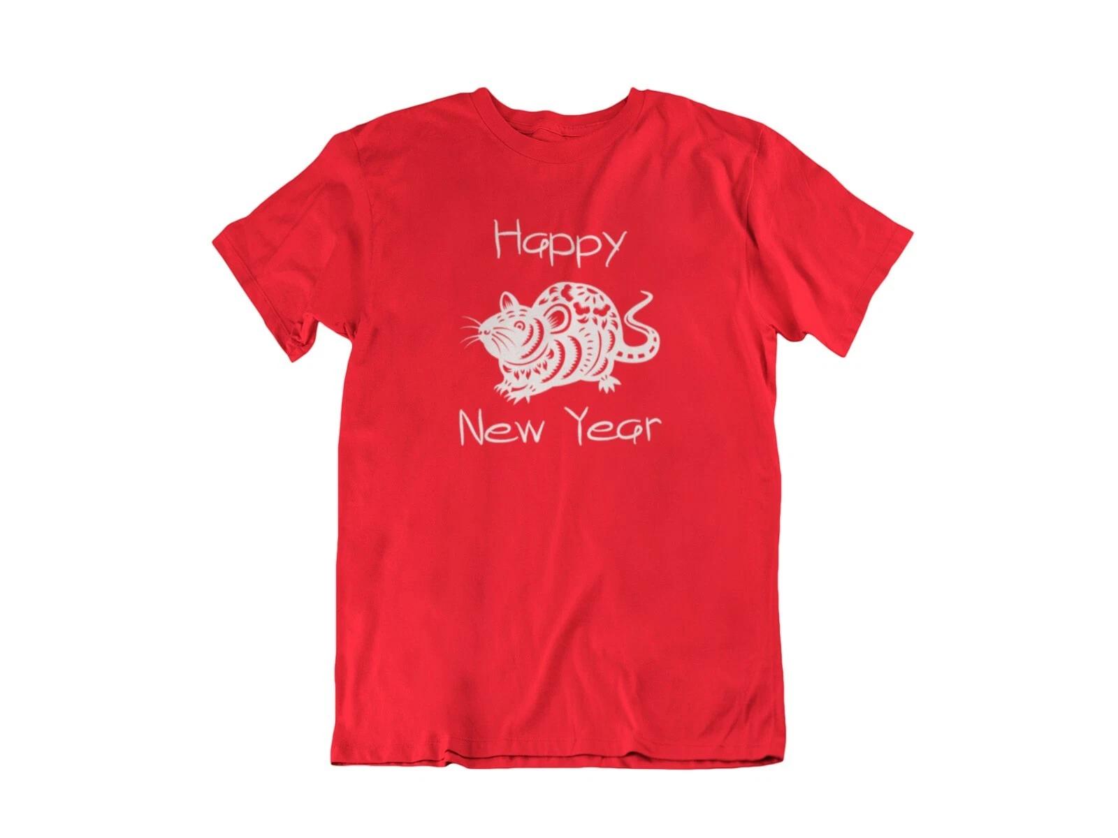 Happy New Year 2020 T Shirt Year Of Rat Chinese Zodiac Tee Shirt Bday Gift 3XL