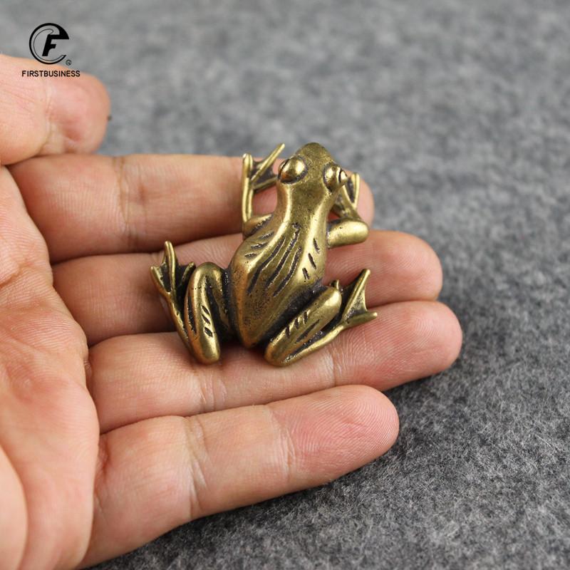Frogs Bionic Copper Model Home Office Decoration New Arrival Retro Brass Animal High Quality & Tea Pet Tabletop Ornaments Gift